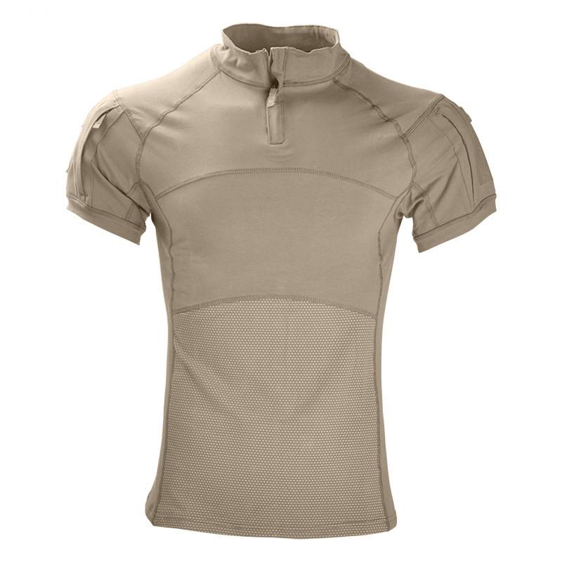Men's Summer Short Sleeve Half Zip Breathable T Shirt Plus Size Tee