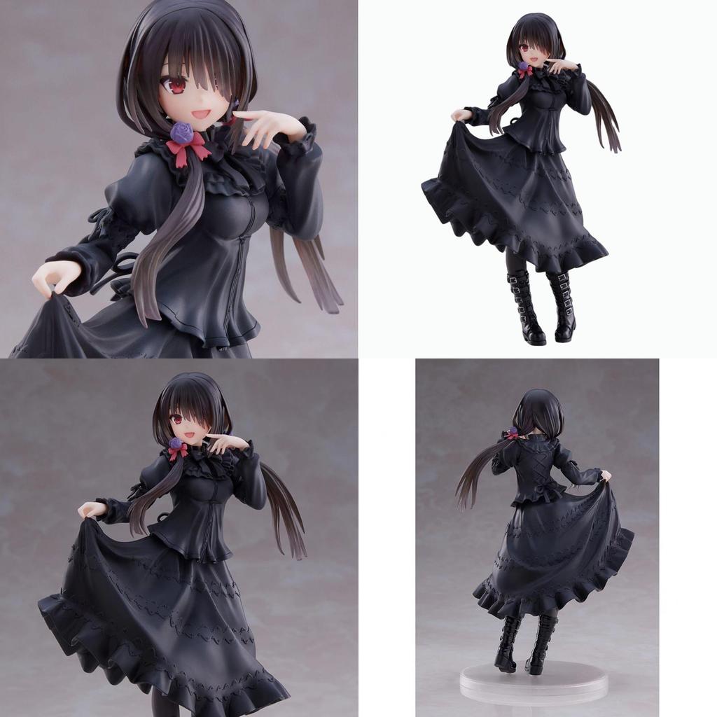 Exquisite Pvc Figurine Of Kurumi Tokisaki In Elegant Dress Stand Pose For Collectors