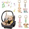Interactive Baby Stroller Crib Toy – Soft Eco-Friendly Plush With Rattles, Teether & Sensory Learning Features