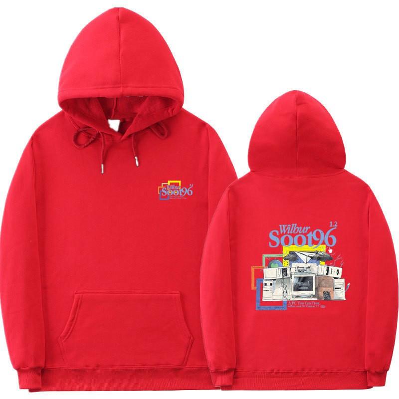 Wilbur Soot Inspired Hoodie Unisex Oversized Sweatshirt With Ribbed Hem Print Design