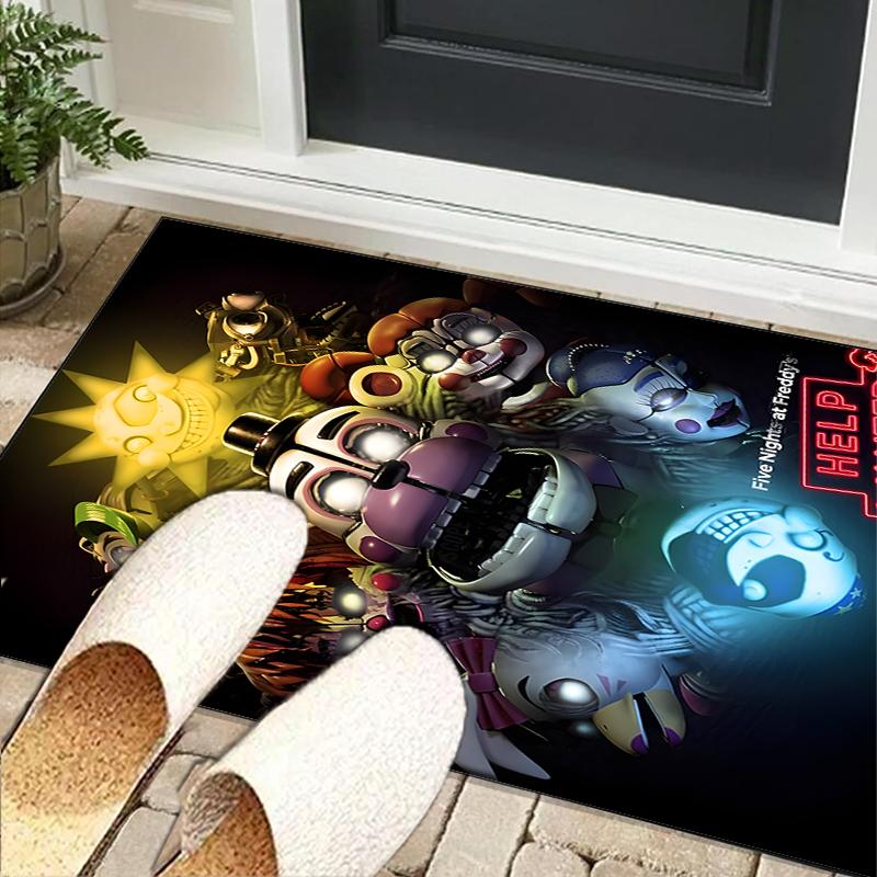 Five Nights Teddybär Büro Teppich Stuhlunterlage, Spielteppich, Geeignet für Eingangsbereich, Schlafzimmer, Wohnzimmer, Schreibtisch, Weihnachtsgeschenk