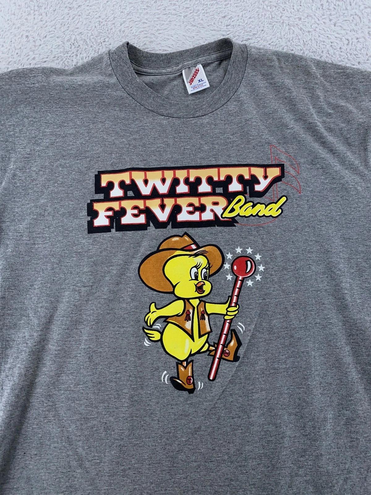 

Vintage Conway Twitty Fever Band Shirt L/XL Gray Cartoon Country Music 90s USA 4XL