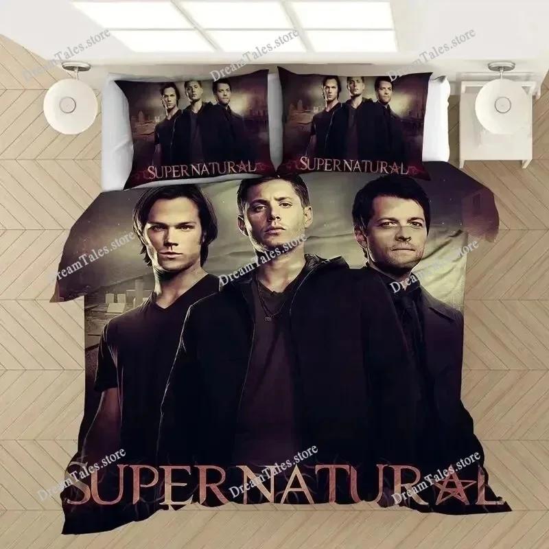 Popular TV Show Supernatural Bedding Set Comforter 3D Print Fashion Duvet Cover Set Home Textile Decor Queen King Single Size369