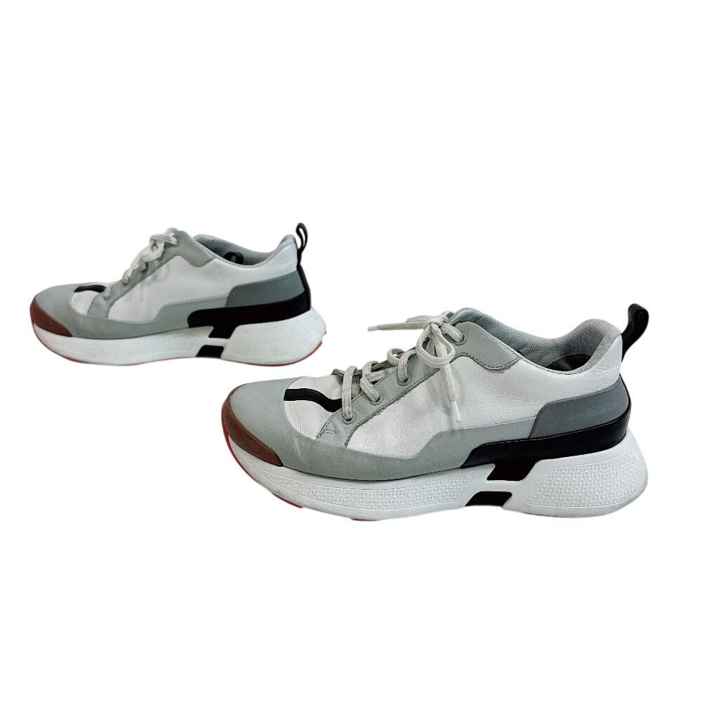 HERMES leather Hugo sneakers white leather Used