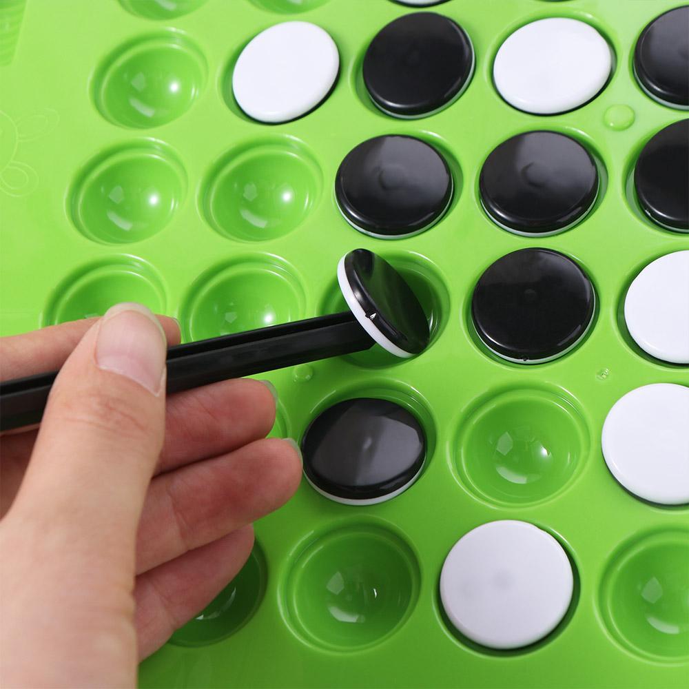 Tabletop Game Flip Black White Chess Board Reversi Strategy Board Game  Kids Boys Girls