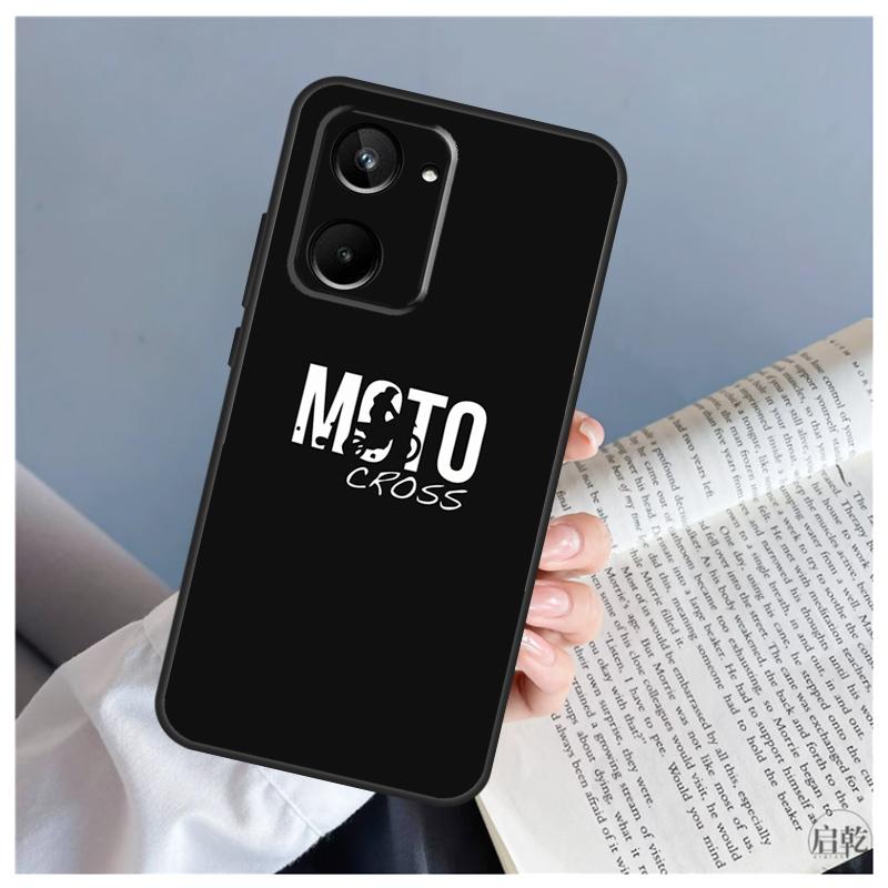 Moto Cross Motorcycle Sports For Realme C61 C63 C71 C55 C67 C51 C75 C65 C53 C35 11 12 13 14 Pro Plus GT6 GT7 15 Pro Case