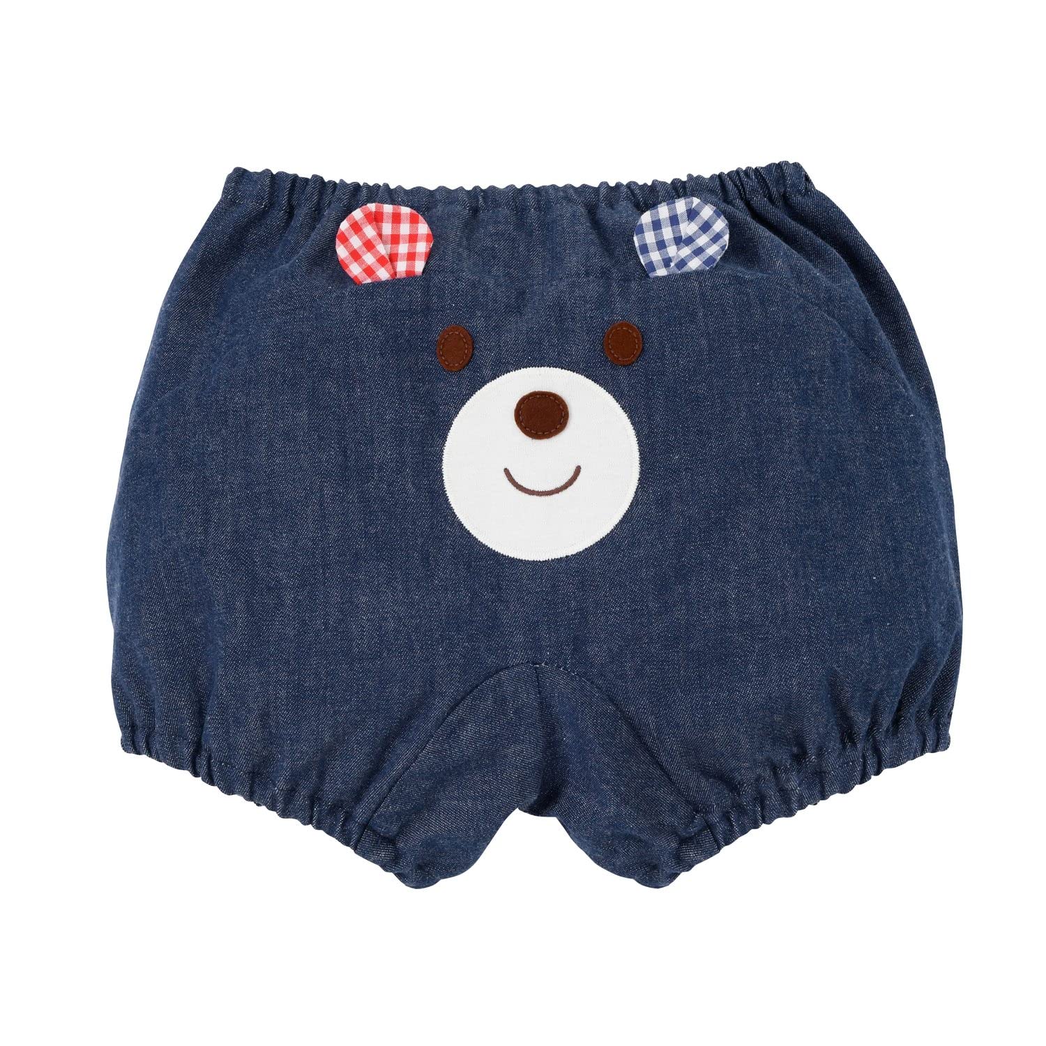 

MIKIHOUSE HOT BISCUITS Bloomers for Boys and Girls, Indigo Blue, One Size Fits All (70-90cm), Product Number: 70-1401-494
