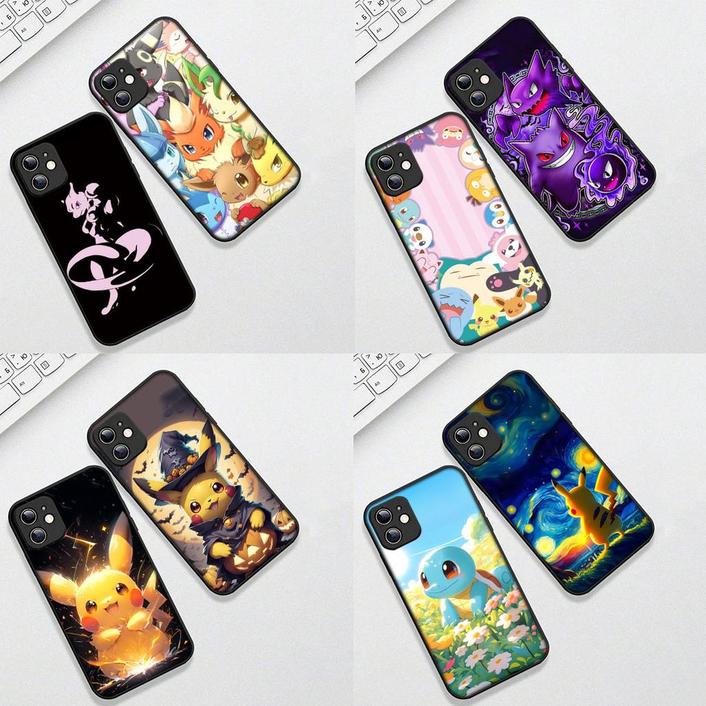 Cover for Apple iPhone 17 Pro XS Max Air 6 7 8 Plus 5 + SE 2022 SE2 16E Phone Case P-Pikachus Mewtwos Mews Charmanders Psyduck