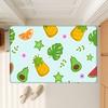 Cartoon Fruit Pattern Hallway Carpet Non-Slip Laundry Room Mat Laundry Decor Balcony Child Living Room Toilet Rug