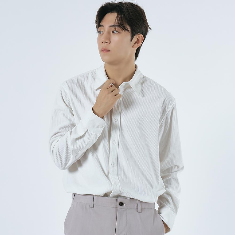 LXT Corduroy Straight Shirt [White]