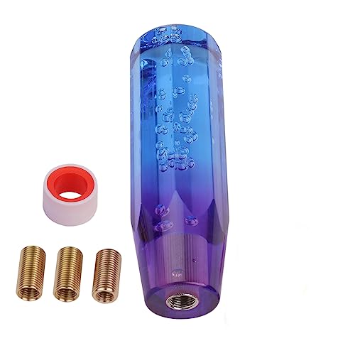 

Универсальная хрустальная ручка переключения передач для автомобилей, длиной 15 см, восьмиугольная, синяя, фиолетовая, с градиентом (с уплотнительной лентой), расширение, пузырь, передача