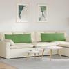 Sofa Cushions 2 Pieces Light Green 120 X 40 Cm Cord Fabric