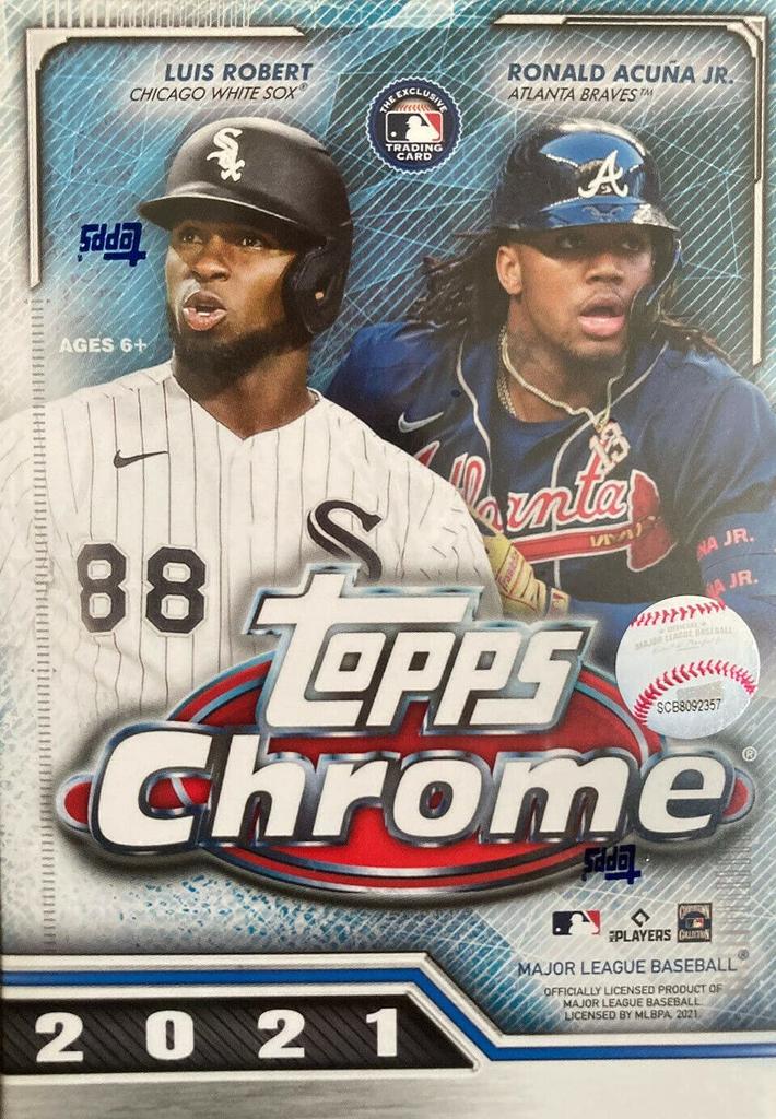MLB 2021 Topps Chrome Baseball Card Blaster Box Tops Chrome Baseball Blaster Box Major League Baseball Cards