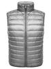 MDMYXJP Ultralight Down Cold Lightweight Puffer Compact MD107 Men's Vest, Warm, Weather, Vest, Storage, (JP, Alphabet, XL, Gray)