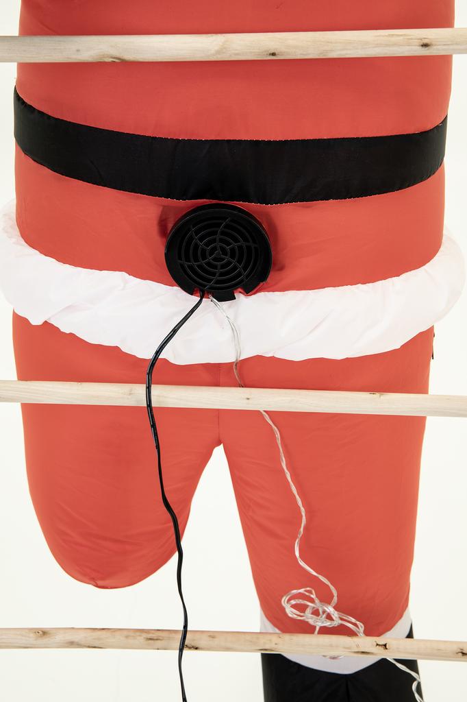 Inflatable Santa Claus On A Ladder, Large, Glowing, Inflatable, Led, 150 Cm