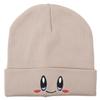Simple Hat Knit With Big Eyed Smiling Face Embroidery Design For Outdoor Daily