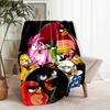 1pc Blanket angry Birds Print Design, Lightweight Blanket for Sofa, Bed- Soft &Warm, Gift for All Seasons like Christmas, Halloween