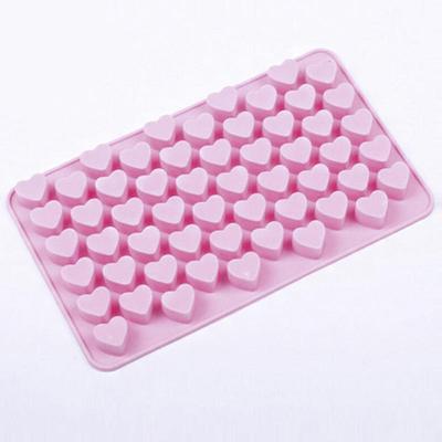 Moule en silicone en forme de cœur pour biscuits au chocolat, moule à glaçons, moule à gâteaux, Ae21