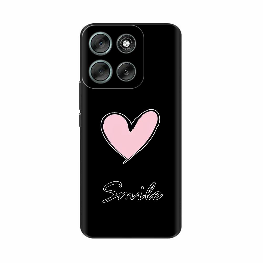 For Motorola Moto G56 5G Case Cute Print Cover Soft Black Silicone Bumper Phone Cases For Moto G86 MotoG86 G 56 Back Cover Funda