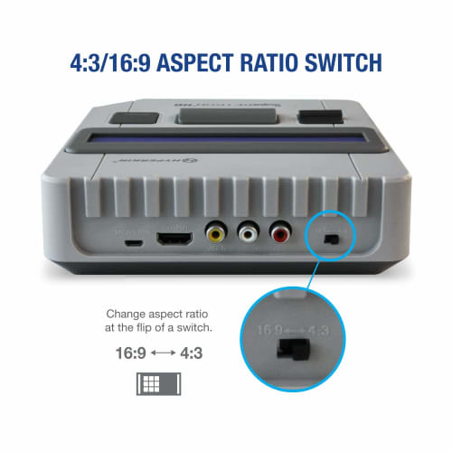 Hyperkin Supa RetroN HD Grau: Kompatibel mit Super Famicom SFC/SNES (NTSC / PAL) Premium-Retro-Spiel-kompatible Maschine