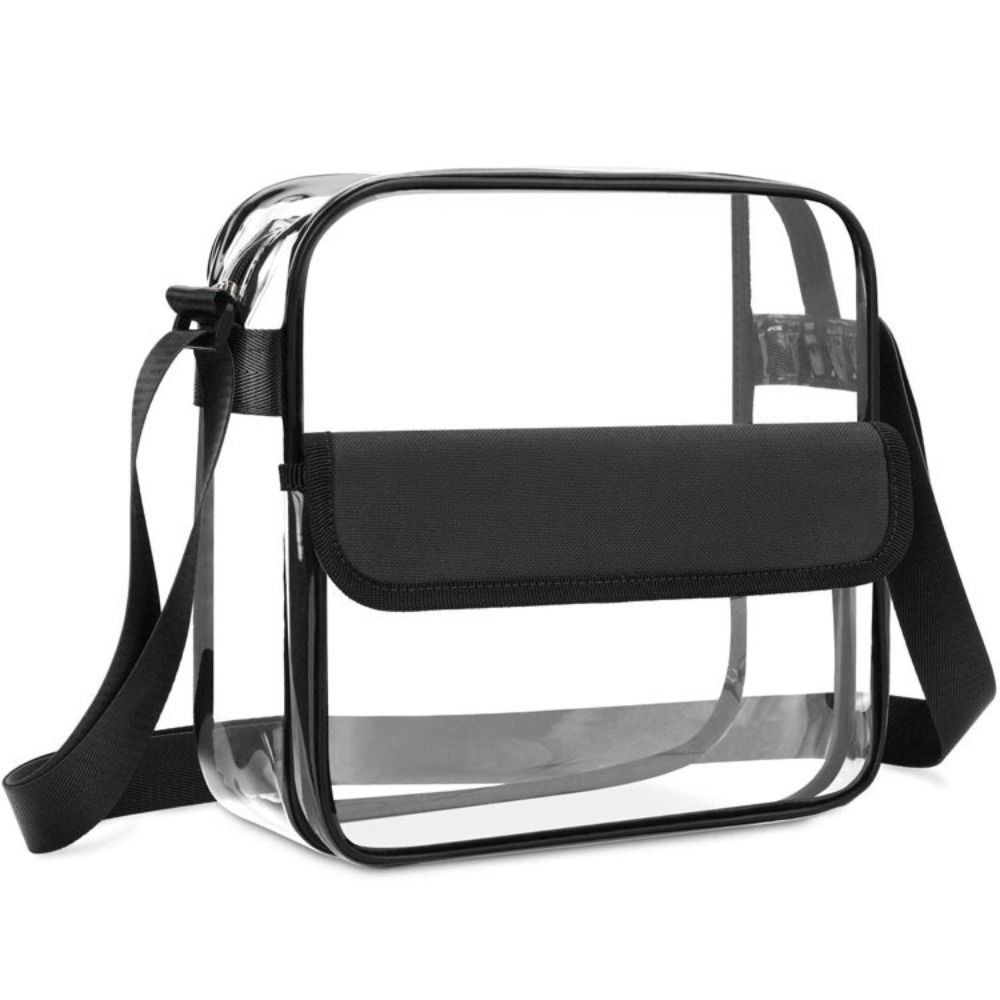 Waterproof Clear Shoulder Bag PVC Beach Tote Bag Gym Sports Bag Jelly Handbag  Travel