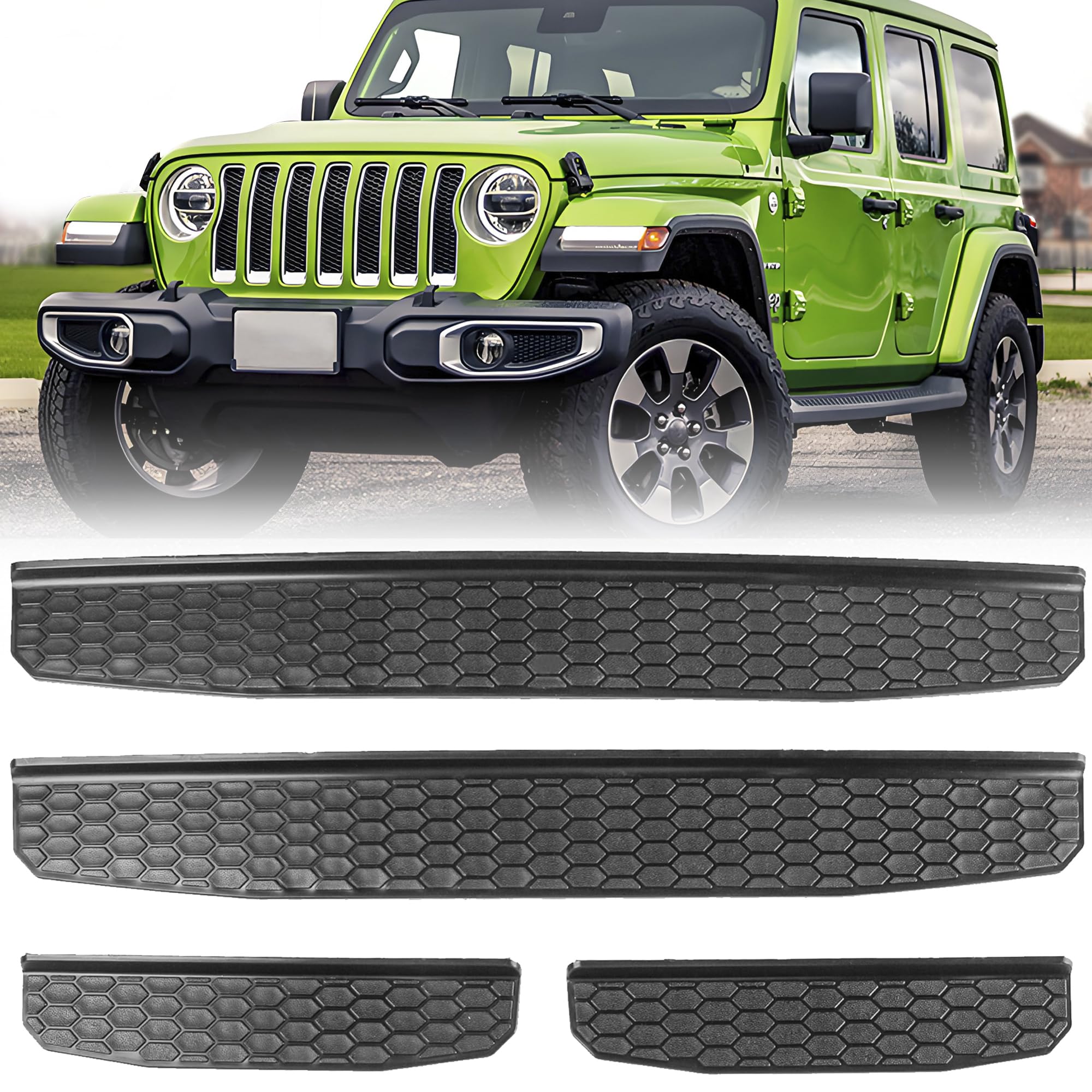 

Motikvans Door Scuff Plates for Wrangler Door Sill Entry ABS Wrangler JL Accessories Guards, JL/JT (2018-2025), Protectors, Guards, Black, Decorative, чёрный