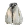Winter Coat Men's Casual Thick Warm Hooded Jacket Fresh Fur Collar Thick Coat