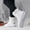 Schneestiefel Herren Winter warm Samt verdickt High-Top Outdoor Baumwollschuhe wasserdicht und rutschfest Übergröße Baumwollstiefel