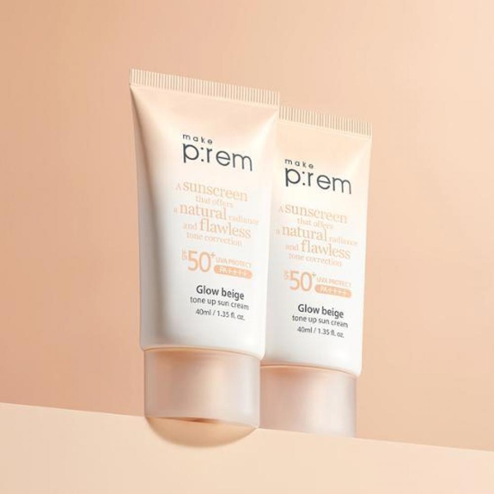 

MakePrem [Эксклюзив] Makeprem Glow Beige Tone Up Sun Cream, 40 мл 1+1 Project