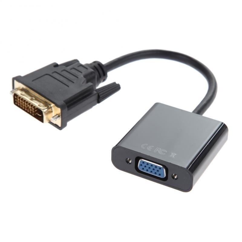 1080P DVI-D 24+1 To VGA HDTV Converter Monitor Cable DVI To VGA Adapter