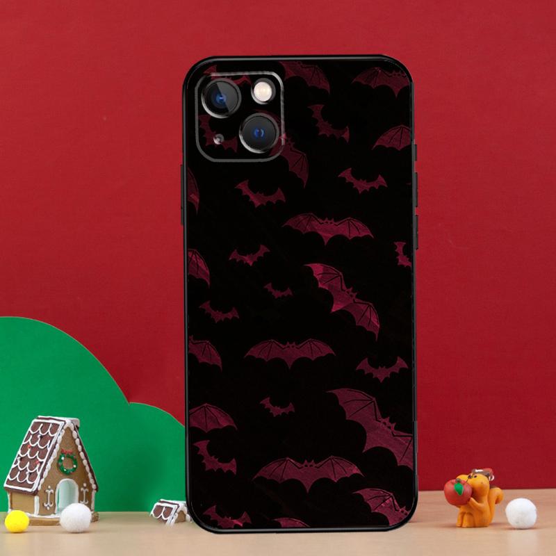 Goth Vampire Bat Gothic Phone Case For iPhone 16 15 Pro 11 14 Pro Max 12 13 Mini XS X XR 16 Plus 16e Cover Coque