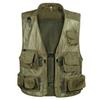 Pockets Fishing Mesh Men Travel Waistcoat Jacket Costume - L XL XXL