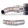 Slip On For SUZUKI SV650 SV650X 2016 - 2020 2021 Motorcycle Modified Middle Link Pipe Connection 51mm Exhaust Muffler Escape