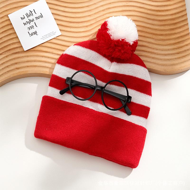 

2 шт. Красная флисовая белая шапка-бини с флисовым помпоном, зимнее тепло, подходит для Нового года, Рождества, праздничные аксессуары, украшения One Size