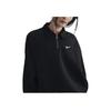 Nike Sportbekleidung Phoenix Fleece Logomuster Locker Langarm Sweatshirt Damen Sweatshirt Schwarz FZ3208-010