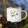 Cute Animal Horse Deer Print Mugs Creative Drink Coffee Milk Cups Kawaii Kids Animal Theme Party Juice Enamel Mug Gift for Child