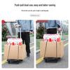 Aluminum Ultralight Foldable Trolley with Telescopic Design and Universal Wheels