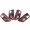 Carbon Fiber Interior Door Handle Bowl Cover Trim For BMW F30 F34 2013-2018