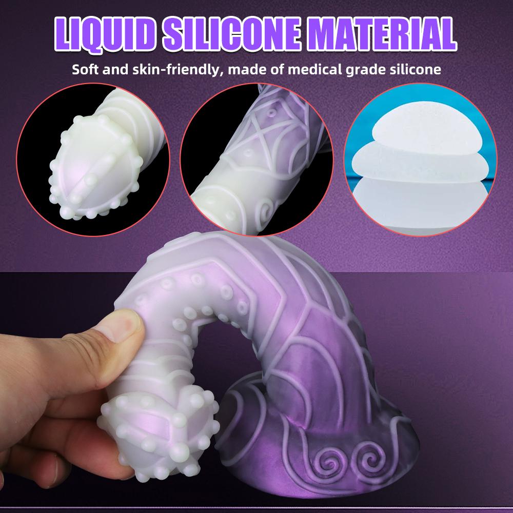 Big Monster Dildo with Raised Points Anal Plug Adult Female Sex Toy Vagina Clitoral Strong Stimulator Couple Tight Anus Massager
