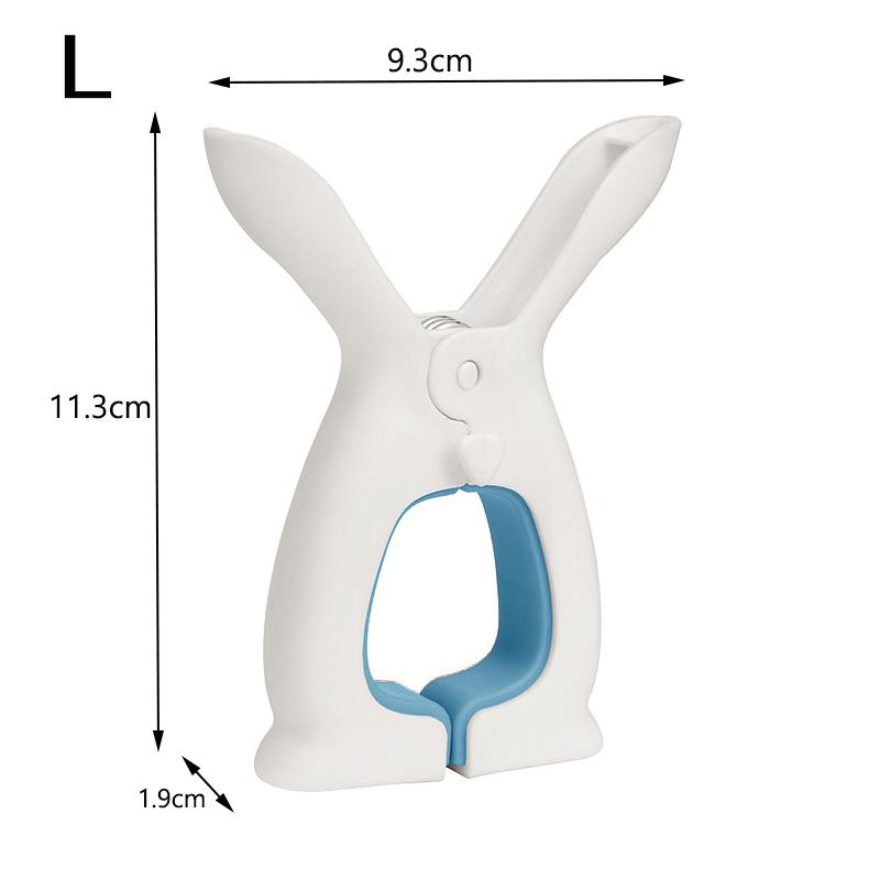 

2 шт. Большие зажимы для одежды, многофункциональные, нескользящие, не оставляющие следов, ветрозащитные прищепки, милые кроличьи уши, фиксированный держатель для сушки одеяла