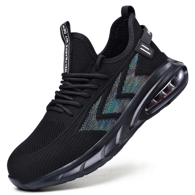 Labor Insurance Shoes Men's Anti-smashing and Anti-piercing Air Cushion Shock-absorbing Work Shoes Safety Shoes