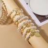 European & American Multi-Layer Baroque Pearl Bracelet Set - Retro Design for Mother's Day