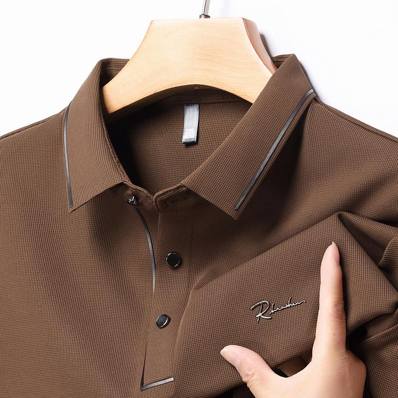 New Fashion Business Polo Shirt Casual Temperament Short Sleeve Cool T-shirt