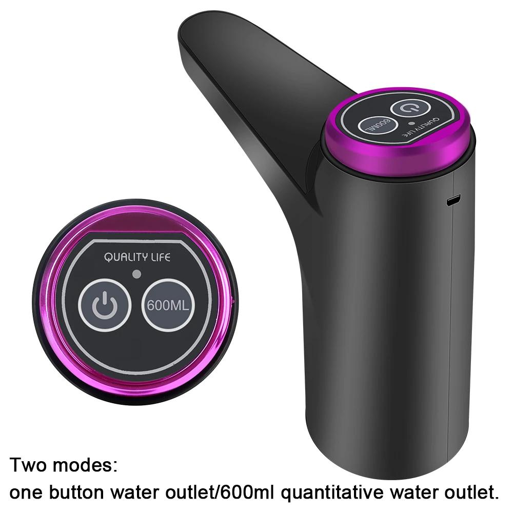 Portable Automatic Water Pump USB Charging Water Pump Touch Control Switch Water Bottle Gallon Drinking Water Bottle