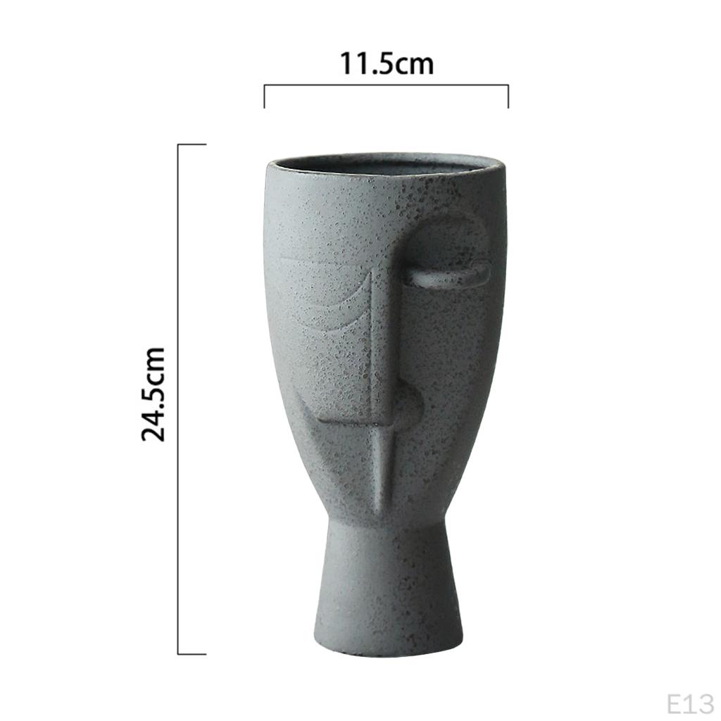 Vase, Head and Center Piece Flower Decorative Bud Vase Modern Ceramic Planter