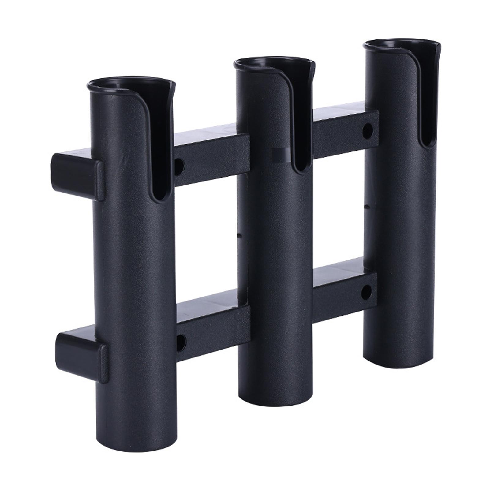 

Настенный держатель для удочек, кронштейн, туба на 3 удилища, пластиковые стойки для удочек для лодки Black Fishing Rod Holder