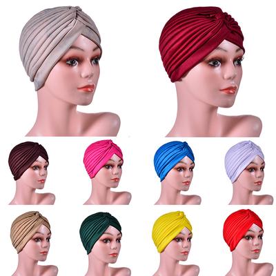 Turban musulman pour femmes, casquette musulmane, couleur pure, foulard doux, chapeau, foulard, vêtements, accessoires