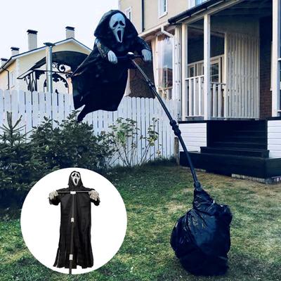 Strašiak kričiaci duch Halloweenska dekorácia Strašidelný visiaci duch smrti Vonkajšie ozdoby na záhradný dvor Terasa trávnik