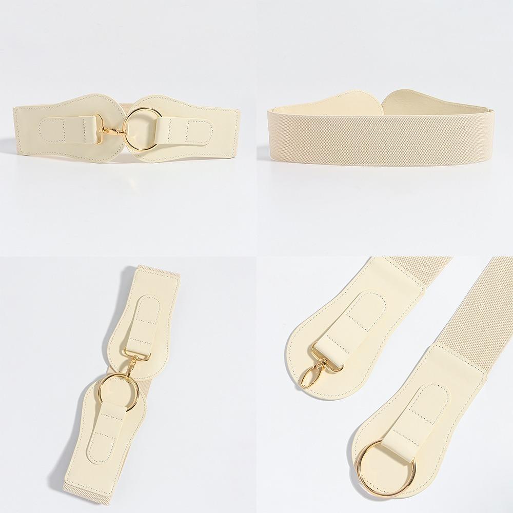 Leather Corset Belt Elastic Wide Waist Corset Elegant Lace Cummerbunds  Girl