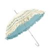 Full blackout loilta color glue sunscreen umbrella princess umbrella skirt lace lace full blackout Lolita long handle umbrella woman